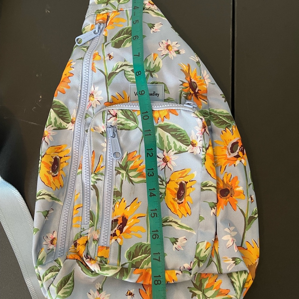Vera Bradley Sunflower Sky Reactive Slingback backpack - Picture 2 of 13